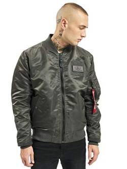 Alpha Industries Herren MA-1 TT Custom Bomberjacke, Dunkelgrau, M von ALPHA INDUSTRIES