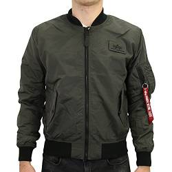 Alpha Industries Herren MA-1 TTC Bomberjacke, Greyblack, L von ALPHA INDUSTRIES