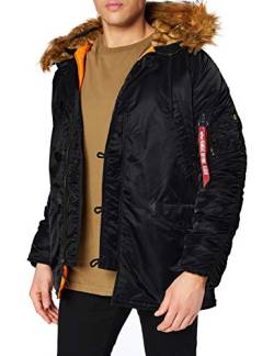 Alpha Industries Herren N3B VF 59 Winterjacke für Damen Mantel, Schwarz (Black 03), Medium von ALPHA INDUSTRIES