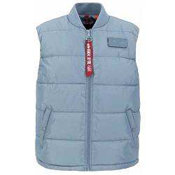 Alpha Industries Herren Puffer Vest LW Weste, Greyblue, S von ALPHA INDUSTRIES