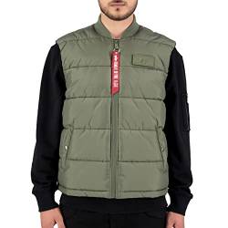 Alpha Industries Herren Puffer Vest LW Weste, Sage-Green, Small von ALPHA INDUSTRIES