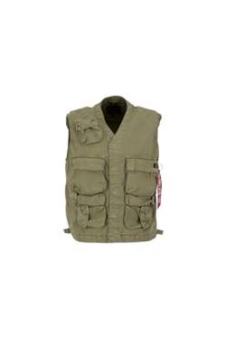 Alpha Industries Military Vest Militärweste für Herren Olive von ALPHA INDUSTRIES