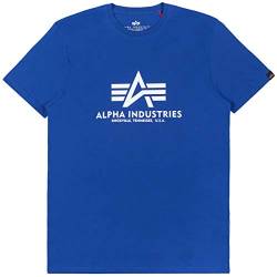 Alpha Industries Unisex Kinder Basic Kids und Teens T-Shirt, Nautical Blue, 14 von ALPHA INDUSTRIES
