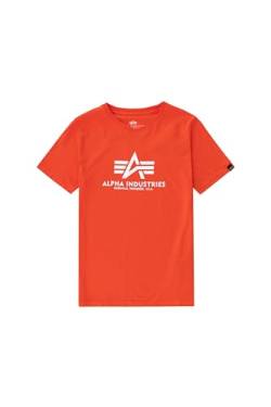 Alpha Industries Unisex Kinder Basic T Kids/Teens T-Shirt, Atomic Red, 12 von ALPHA INDUSTRIES