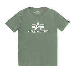 Alpha Industries Unisex Kinder Basic T Kids/Teens T-Shirt, Ivy Green, 12 Jahre von ALPHA INDUSTRIES