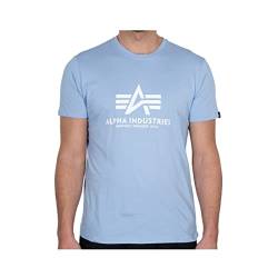 Alpha Industries Unisex Kinder Basic T Kids/Teens T-Shirt, Light Blue, 10 von ALPHA INDUSTRIES