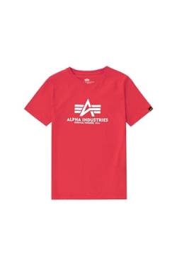 Alpha Industries Unisex Kinder Basic T Kids/Teens T-Shirt, Speed Red, 16 von ALPHA INDUSTRIES