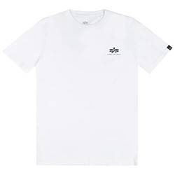 Alpha Industries Unisex Kinder Basic T Small Logo Kids/Teens T-Shirt, White, 16 von ALPHA INDUSTRIES