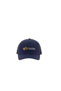 Alpha Industries Unisex Label Trucker Cap Hut, Rep.Blue, One Size von ALPHA INDUSTRIES