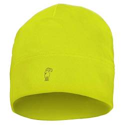 ALPIDEX Running Mütze Sportmütze Laufmütze Damen Herren Funktionsmütze One Size Thermo Kopfbedeckung Radfahren Winddicht Atmungsaktiv Skull Cap Fahrrad Unterziehmütze Unisex, Farbe:Neon Yellow von ALPIDEX