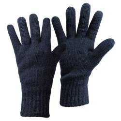 ALPIDEX Thermo Strickhandschuhe Thinsulate Gefütterte Warme Winter Outdoor Sport Feinstrick Handschuhe Strickbund Hautfreundlich Atmungsaktiv Unisex Damen Herren, Größe:S, Farbe:Dark Blue von ALPIDEX