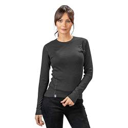 ALPIN LOACKER 100% Merino Langarmshirt Damen 230g/m2 I Feinste Merino Unterwäsche Damen I Langarm Wandershirt Damen I für Outdoor und Sport, Grau M von ALPIN LOACKER