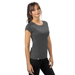 ALPIN LOACKER Merino Shirt Damen Kurzarm - Das Merino T-Shirt Damen für Wandern und Outdoor I atmungsaktives Thermoshirt Damen für Sport I Merino Unterwäsche Damen, Grau M von ALPIN LOACKER