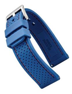 Alpine Sportliches Premium-Uhrenarmband aus weichem Silikon, 22 mm, Ersatz-Gummi-Uhrenarmbänder für Damen und Herren, wasserdicht, Schnellverschluss, kompatibel mit normalen und Smartwatch-Armbändern, von ALPINE INTERNATIONAL