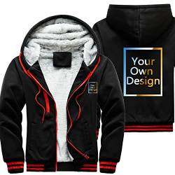 ALRRGPB Individuelle Hoodies für Herren entwerfen Sie Ihr eigenes Bild, personalisiertes Sweatshirt mit durchgehendem Reißverschluss von ALRRGPB