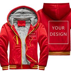 ALRRGPB Individuelle Hoodies für Herren entwerfen Sie Ihr eigenes Bild, personalisiertes Sweatshirt mit durchgehendem Reißverschluss von ALRRGPB