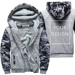 ALRRGPB Individuelle Hoodies für Herren entwerfen Sie Ihr eigenes Bild, personalisiertes Sweatshirt mit durchgehendem Reißverschluss von ALRRGPB