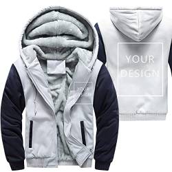 ALRRGPB Individuelle Hoodies für Herren entwerfen Sie Ihr eigenes Bild, personalisiertes Sweatshirt mit durchgehendem Reißverschluss von ALRRGPB
