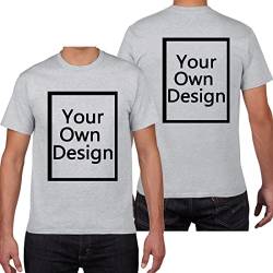 Individuelle T-Shirts für Männer/Frauen entwerfen Sie Ihr eigenes Shirt fügen Sie Text/Bild/Logo hinzu, personalisiertes Baumwoll-T-Shirt auf, Foto vorne/hinten von ALRRGPB