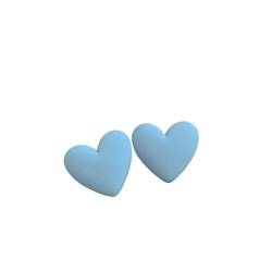 Acryl-Liebes-Herz-Ohrstecker, Vintage, Niedliche, Bonbonfarbene, Geometrische Herz-Ohrringe, Acryl-Statement-Ohrringe, Schmuck Für Frauen Und Mädchen, Blau1 von ALTCIRNMD
