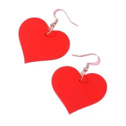 Rote Herzförmige Ohrringe Für Frauen, Valentinstag-Schmuck, Exquisite Acryl-Herz-Quasten-Ohrringe, Statement-Ohrringe, Schmuck, Sommer-Party-Geschenk, Stil 4 von ALTCIRNMD