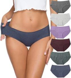 ALTHEANRAY Baumwoll Unterwäsche Damen Seamless Slips Damen Hipster Unterhosen Für Frauen Pantys Damen Mehrpack(EU3028M-Solid) von ALTHEANRAY