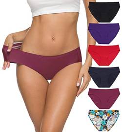 ALTHEANRAY Unterhosen Damen Seamless Slips unterwäsche Frauen Nahtlose Damen-Unterhosen Panties Hipsters für Damen 6er Pack(EU3081M-color13) von ALTHEANRAY