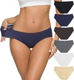 ALTHEANRAY Unterhosen Damen Seamless Slips unterwäsche Frauen Nahtlose Damen-Unterhosen Panties Hipsters für Damen 6er Pack(EU3081S-color12) von ALTHEANRAY