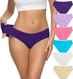 ALTHEANRAY Unterhosen Damen Seamless Slips unterwäsche Frauen Nahtlose Damen-Unterhosen Panties Hipsters für Damen 6er Pack(EU3081XL-color10) von ALTHEANRAY