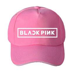 ALTcompluser Damen/Herren Baseball Cap, Kpop Blackpink EXO Seventeen WANNE ONE Unisex Baseball Cap Hip Hop Casual Einstellbare Trucker Hat(Blackpink Rosa) von ALTcompluser