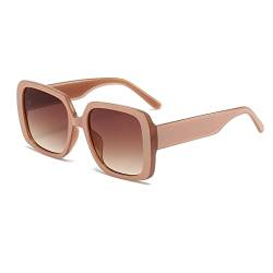 ALWAYSUV Übergroße Sonnenbrille mit quadratischem Rahmen für Damen Retro Shades Trendy UV400 Schutz von ALWAYSUV