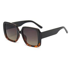 ALWAYSUV Übergroße Sonnenbrille mit quadratischem Rahmen für Damen Retro Shades Trendy UV400 Schutz von ALWAYSUV