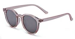 ALWAYSUV Vintage Polarisierte Sonnenbrillen für Frauen Männer UV400 Schutzlinse Runde Sonnenbrille Grau von ALWAYSUV