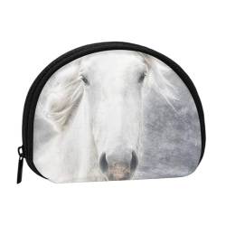 Camargue-Pferd, Brieftasche Shell Make-up Tasche Frauen Aufbewahrungstasche Kleine Geldbörse Shell Wechseltasche von ALZVULG