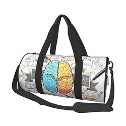 Reisetasche für Damen und Herren, Sporttasche, Sporttasche, Schultertasche, Reisen, Wochenendtasche, Workout-Tasche für Bewegung, Yoga, Radfahren, Schwimmen, Camping, Schwarz, Einheitsgröße von AMACAY