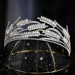 Haarkronen für Frauen, luxuriöse Kristallkorn-Hochzeit, Braut-Tiara, Krone für Frauen, Strass, Abschlussball, Diadem, Haarschmuck, Hochzeit, Haarschmuck, Krone von AMAXRcsy