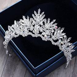 Haarkronen für Frauen, schwarze rote Kristallperlen, Braut-Tiaras, Strass-Diadem, Krone für Brautband, Hochzeit, Haarschmuck, Krone von AMAXRcsy