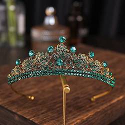 Haarnadel-Haarschmuck, Kronen-Tiaras für Frauen, Vintage-Barock-Kronen-Tiara, Diadem, Hochzeit, Kristall-Strass-Krone und Braut-Haarschmuck, Hochzeits-Haar-Accessoires von AMAXRcsy