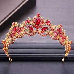 Haarnadel Haarschmuck Krone Tiaras für Frauen Silber Farbe Strass Hochzeit Tiara Krone Perle Diadem Braut Krone Stück Hochzeit Haarschmuck Tiara von AMAXRcsy