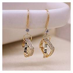 Personalisierte Ohrringe Koreanische Nische Diamantförmige Sterling Silber Ohrringe Weibliche Lange Temperament Ohrringe Einfache Ohrringe High-End-Ohrringe (AB) von AMAXRcsy
