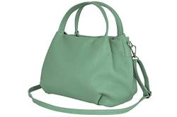 AmbraModa Damen handtasche Henkeltasche Schultertasche aus Echtleder GL023 (Avocadogrün) von AMBRA Moda