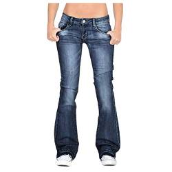 AMDOLE Jeanshosen Herren 36/36 Jeans Hosen Taille Frauen Stretch Mitte Bell schlank in der Länge Hose Damen Trend von AMDOLE