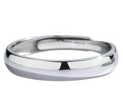 AMDXD 925er Sterling Silber Verlobungsring Nordisch, Klassiker Eheringe Frau mit Zirkonia, Silber Wikinger Ring Herren von AMDXD