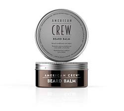 AMERICAN CREW – Beard Balm, 60 g, Bartpflege für Männer, Bartbalm für gepflegtes & flexibles Styling, Conditioner & Styler für gezähmte Bärte, Pflegeprodukt mit frischem Duft von AMERICAN CREW