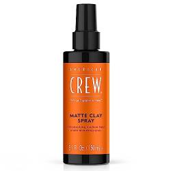 AMERICAN CREW – Matte Clay Spray, 150 ml, ölabsorbierendes Texturspray für Männer, Haarprodukt mit mittlerem bis starkem Halt, Stylingprodukt für optimale Formbarkeit, Volumen & matten Look von AMERICAN CREW