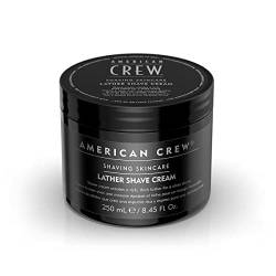 American Crew Lather Shave Cream Shaving Skincare, 250 ml Lavendel von AMERICAN CREW