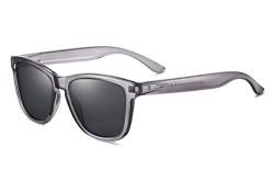 AMEXI Sonnenbrille-Herren-Damen-Polarisiert-Rechteckig-Sonnenbrillen Unisex Retro Klassische Vintage Polarisierte Brille UV400 Schutz Classic Sunglasses Eckig für Fahren von AMEXI