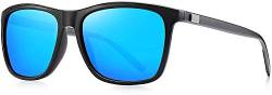 AMEXI Sunglasses Polarized Sunglasses Mens WomenSunglasses Al-Mg Metal Frame Lightweight Fishing Sports Outdoors (Blau)… von AMEXI