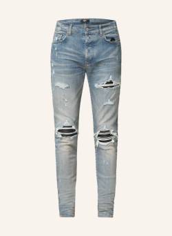 Amiri Destroyed Jeans mx1 Plaid Skinny Fit blau von AMIRI