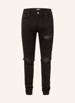 Amiri Destroyed Jeans mx1 Plaid Skinny Fit schwarz von AMIRI